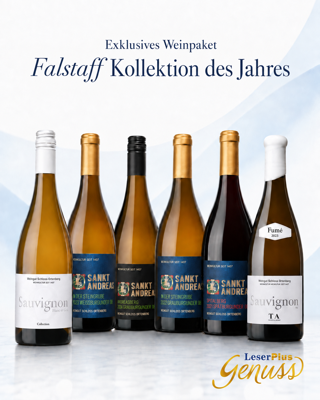 Exklusives LeserPlus Genuss Weinpaket „Falstaff Kollektion des Jahres“